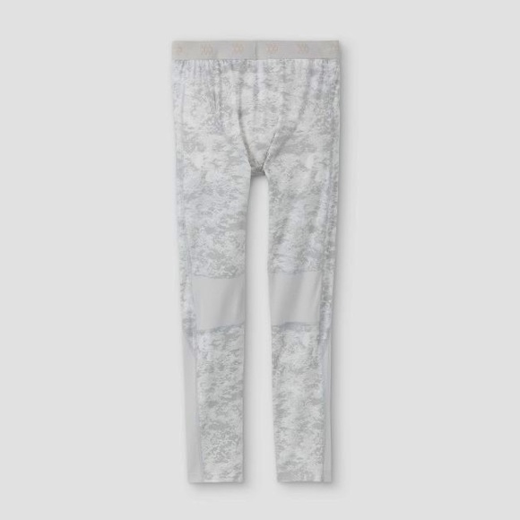 All in Motion™ Boys' Fitted Performance Tights - Silver print - Picture 2 of 5